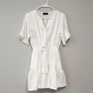 Vici White Dotted Swiss Summer Dress